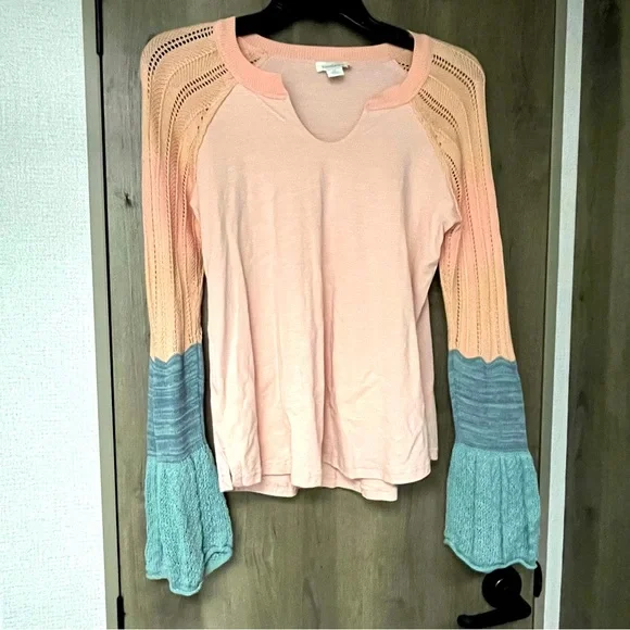 Sundance Cozy Canyon Flared Knit Sleeve Top - Picture 2 of 4